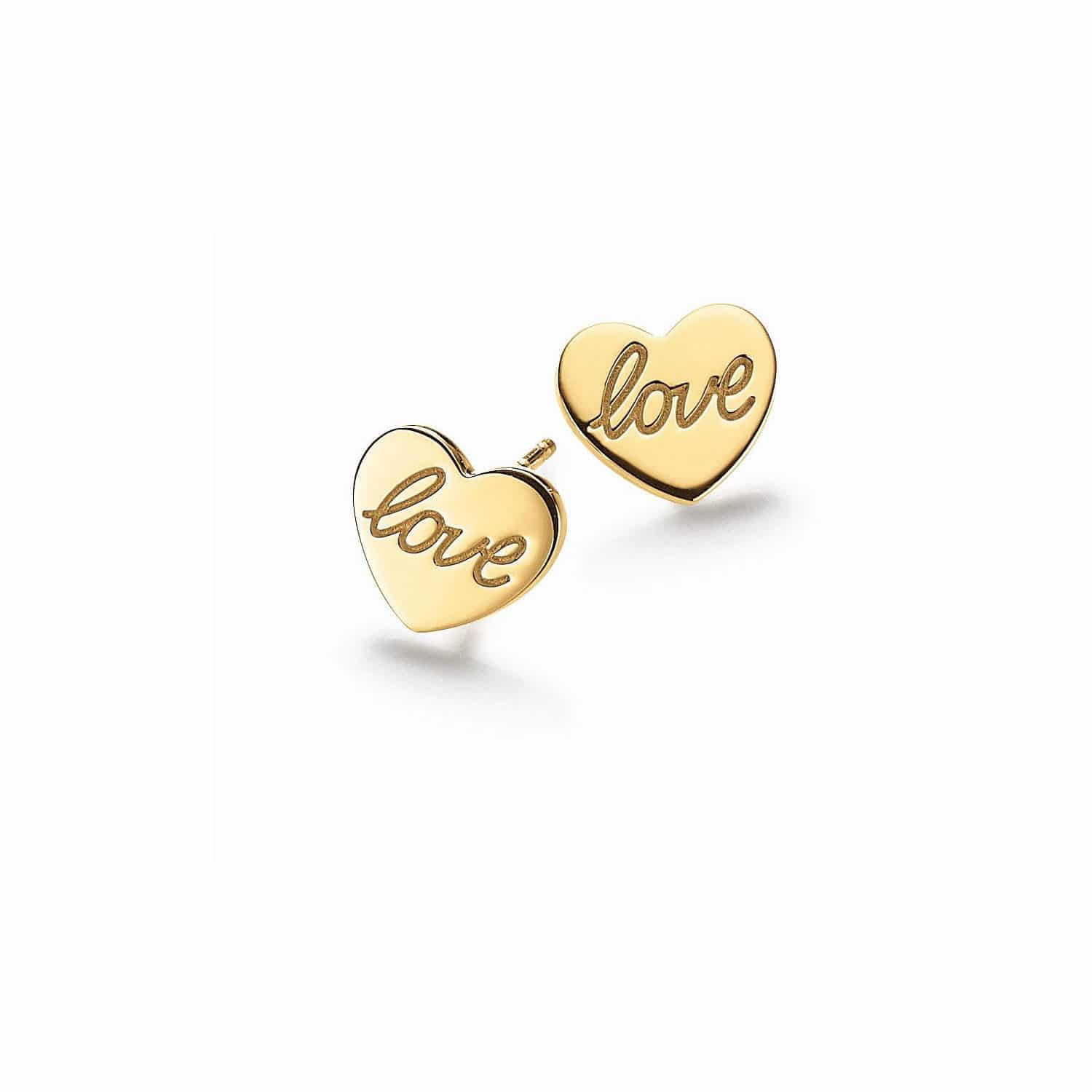 Viventy Ohrstecker Herz love Silber gold - 112782