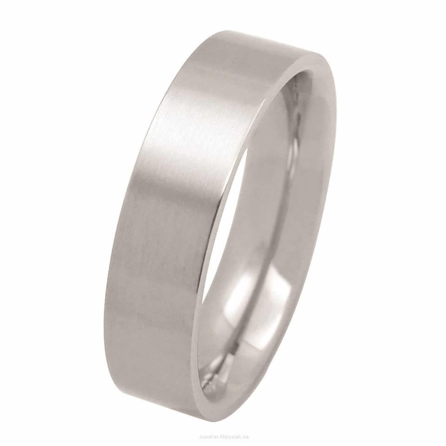 Landmesser Ring W.65 Stahl 6mm mattiert - 117491