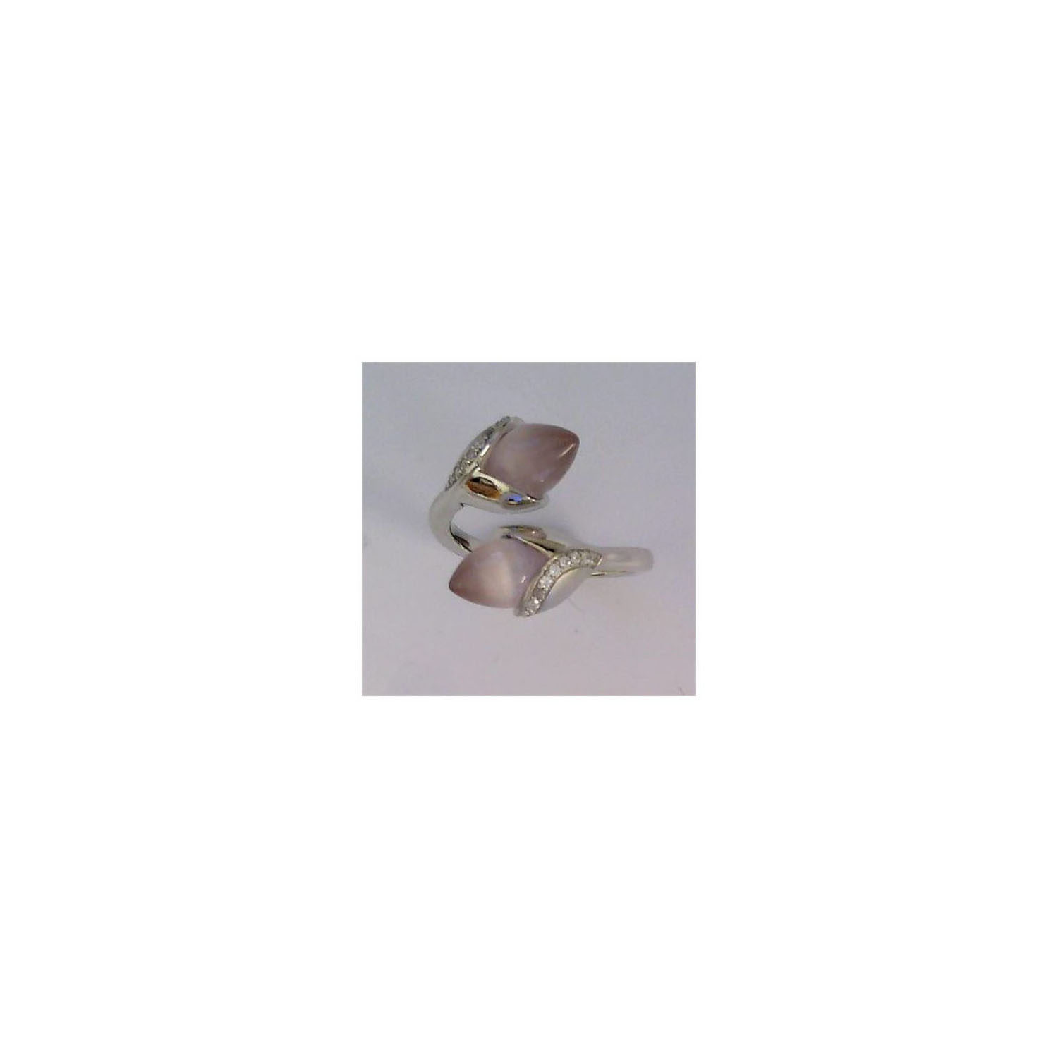 CEM Ring W.56 Kristall 925 rhodiniert - 127992