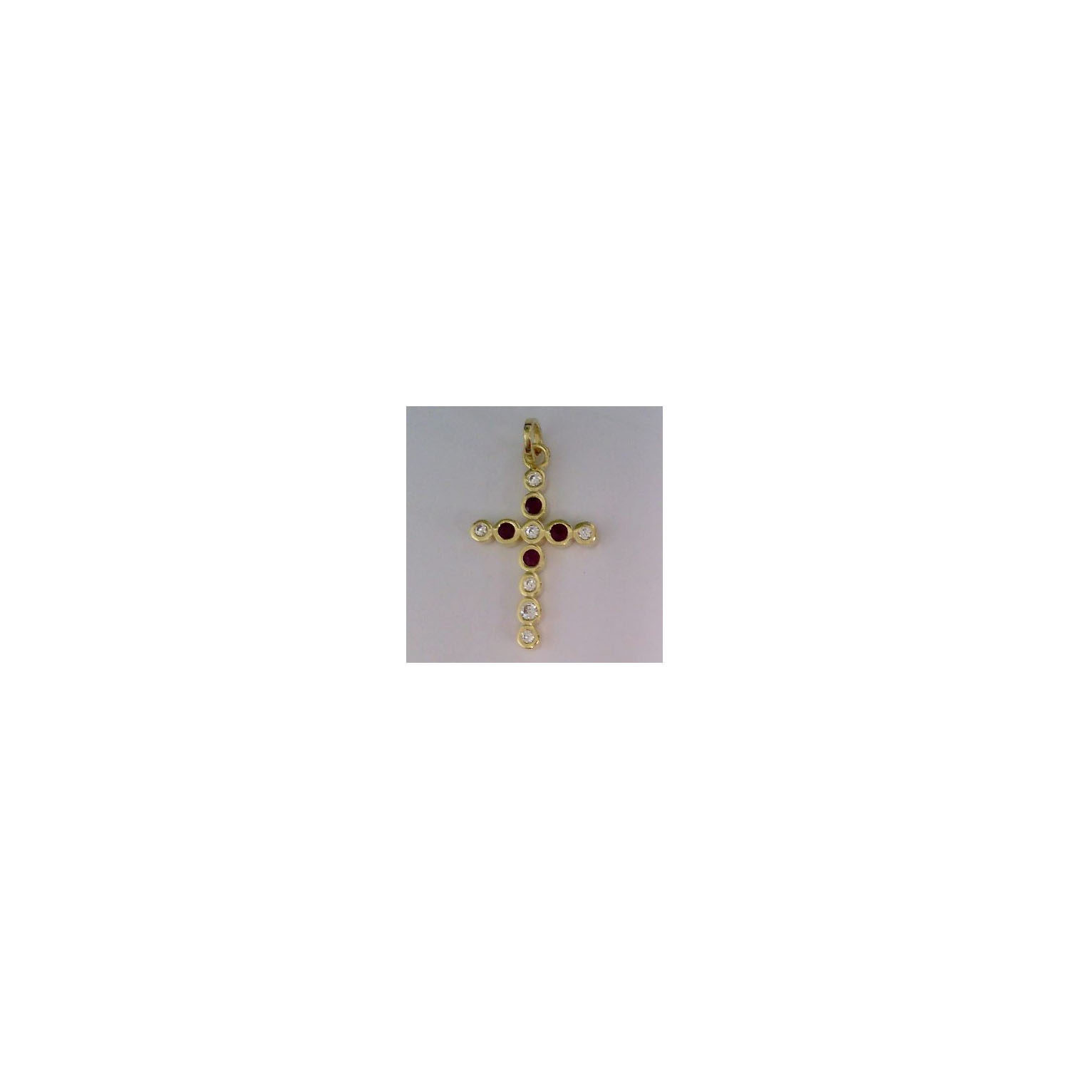 CEM Kreuz Rubin Zirk. Zargen gelb  - 128711
