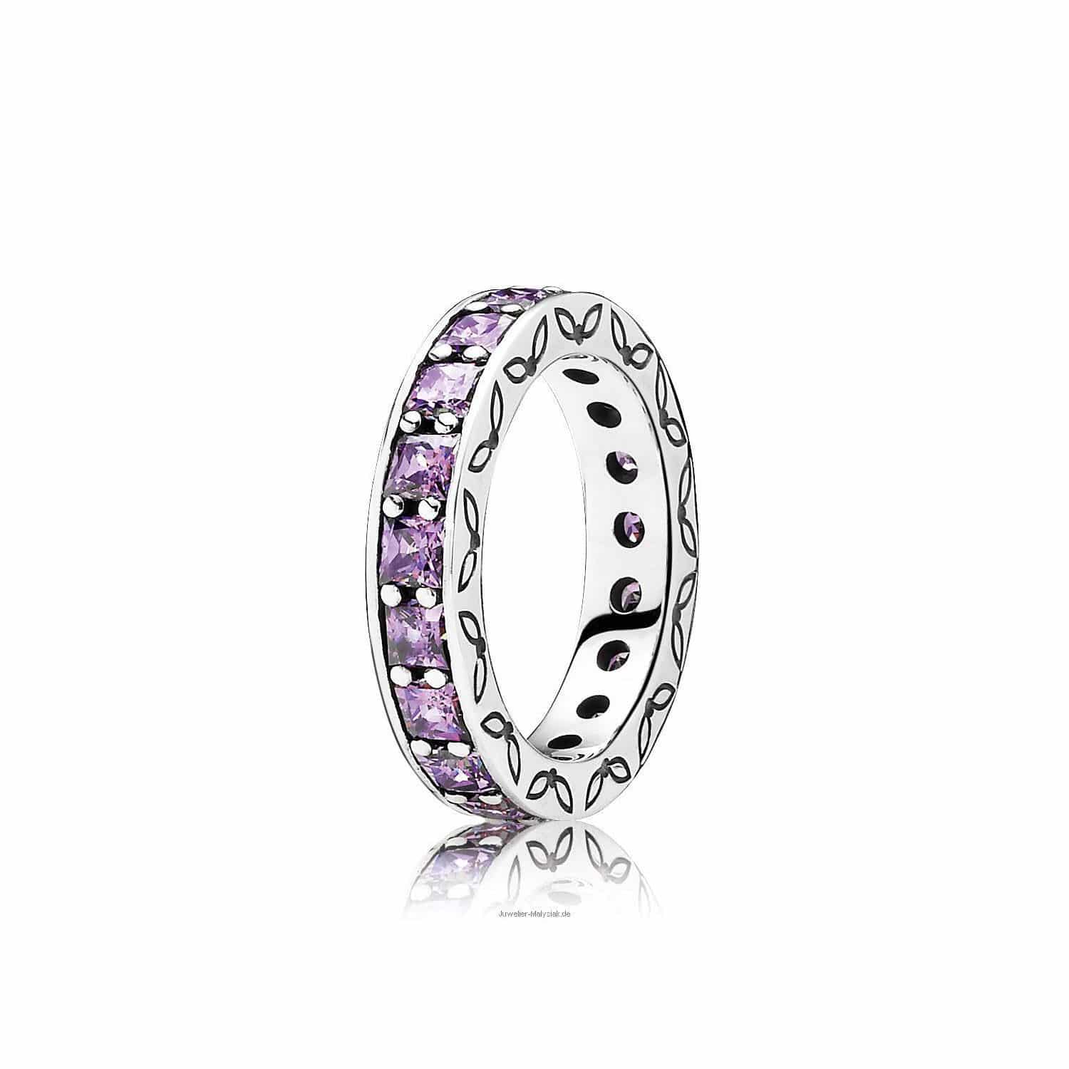 Ring W. 56 Silber lila Zirkonia  - 141577