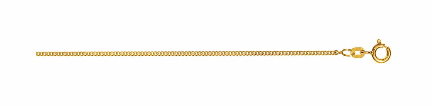 Bedra Kette 40cm Panzer flach 1.4mm Gold 333/- - 148051