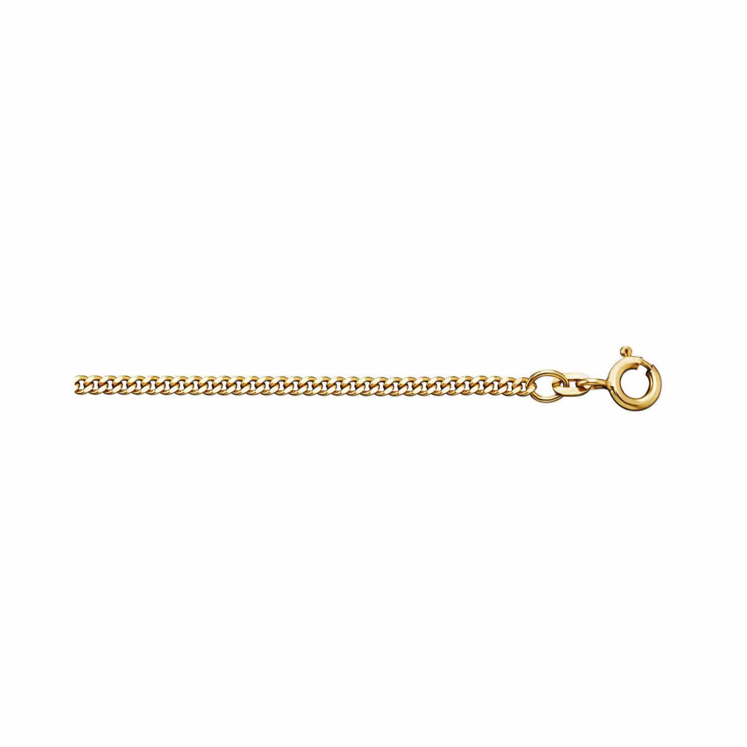 Kette 50cm Panzer flach 1.4mm Gold - 148219