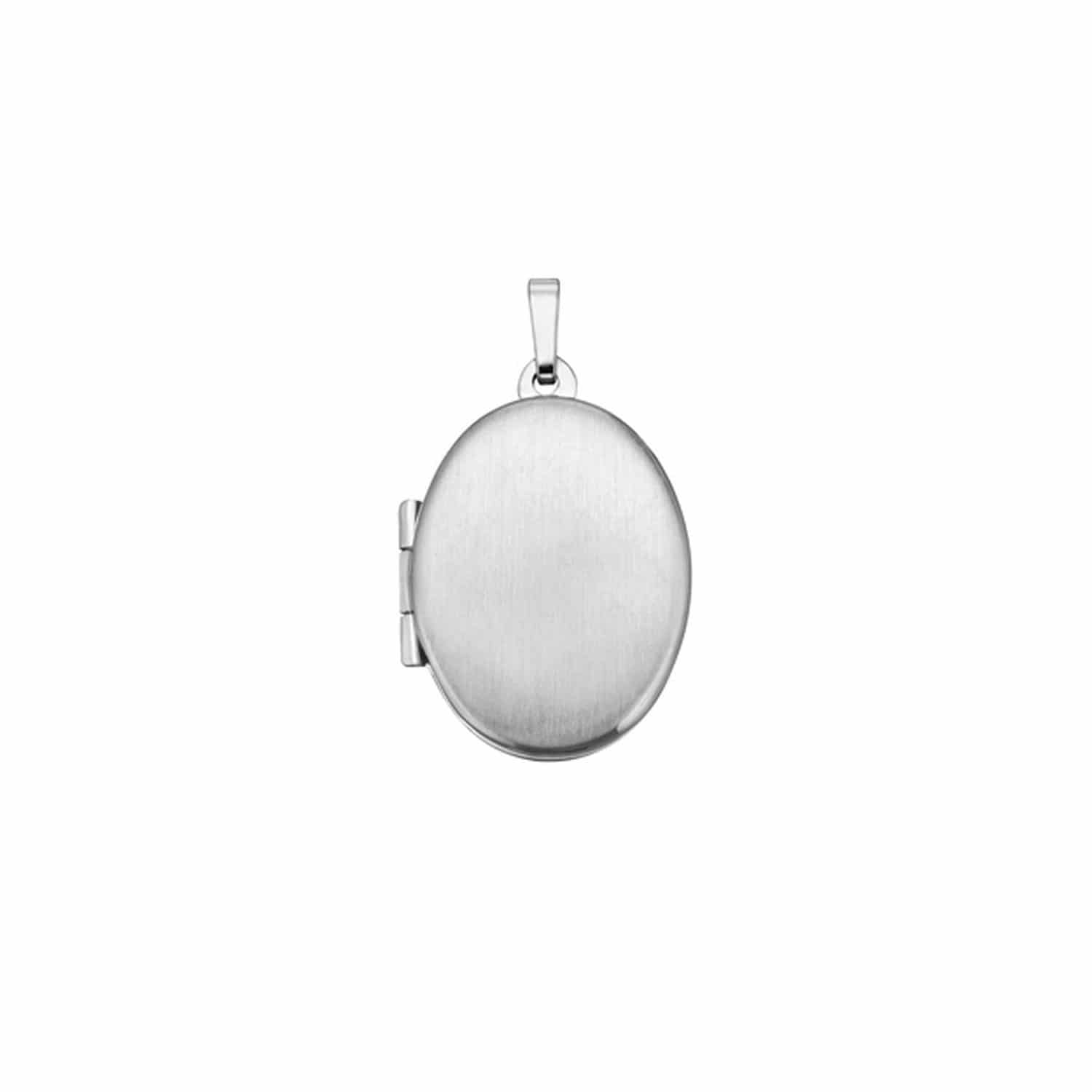 Bedra Medaillon oval matt/poliert Silber - 149107