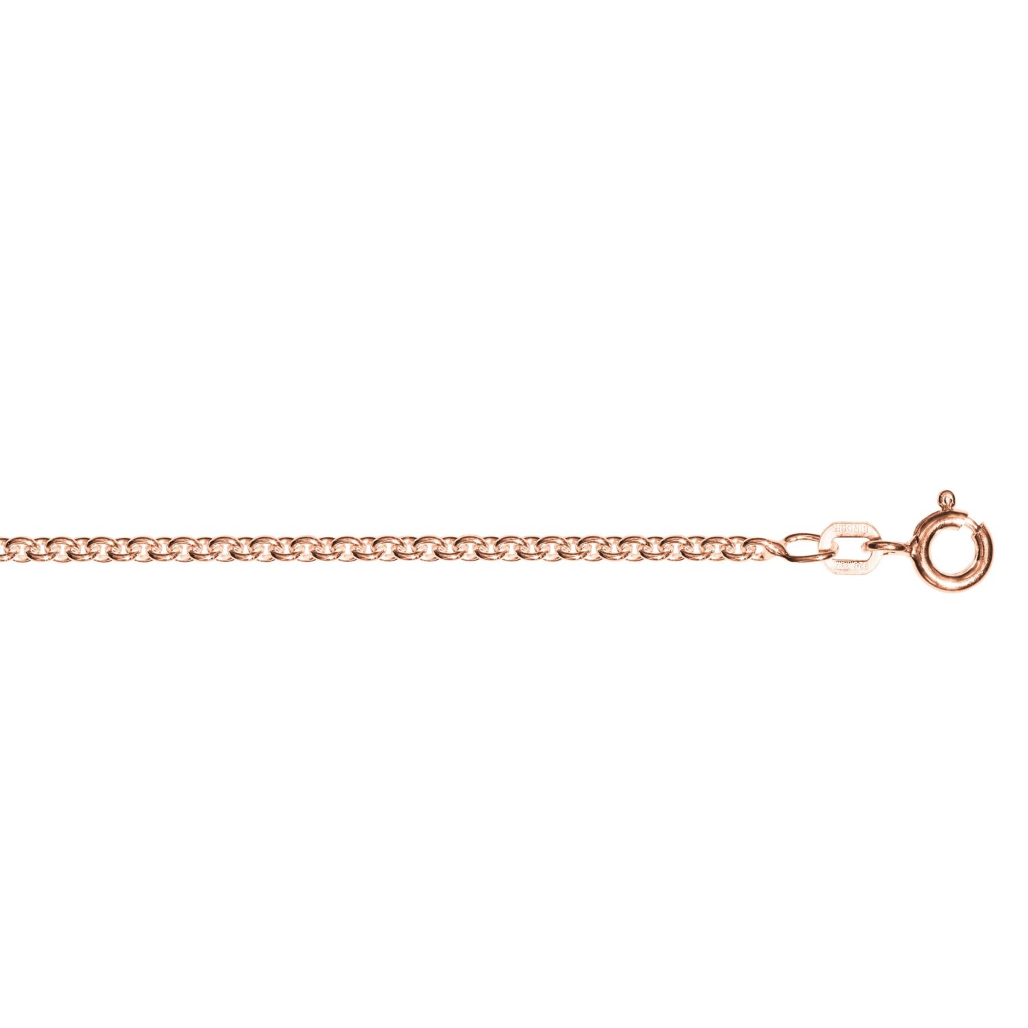 Bedra Kette 80cm Rundanker rosé goldplattiert  2,4mm - 149419