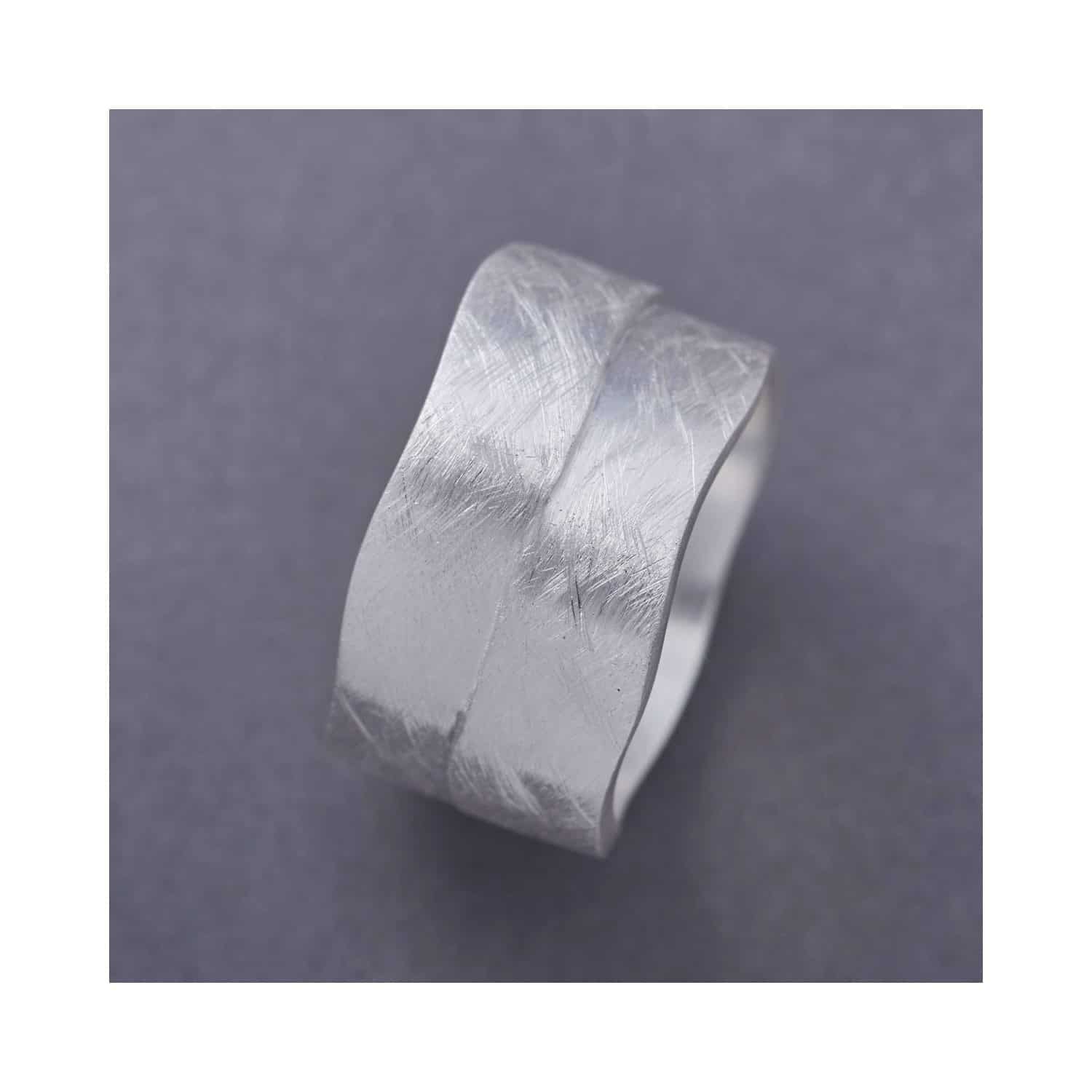 Manuela Carl Ring W.56 Silber eismatt ca.13mm - 154783