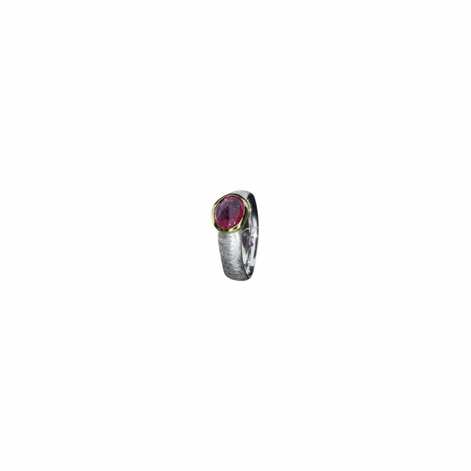 Ring W.56 Turmalin Silber bicolor - 158021