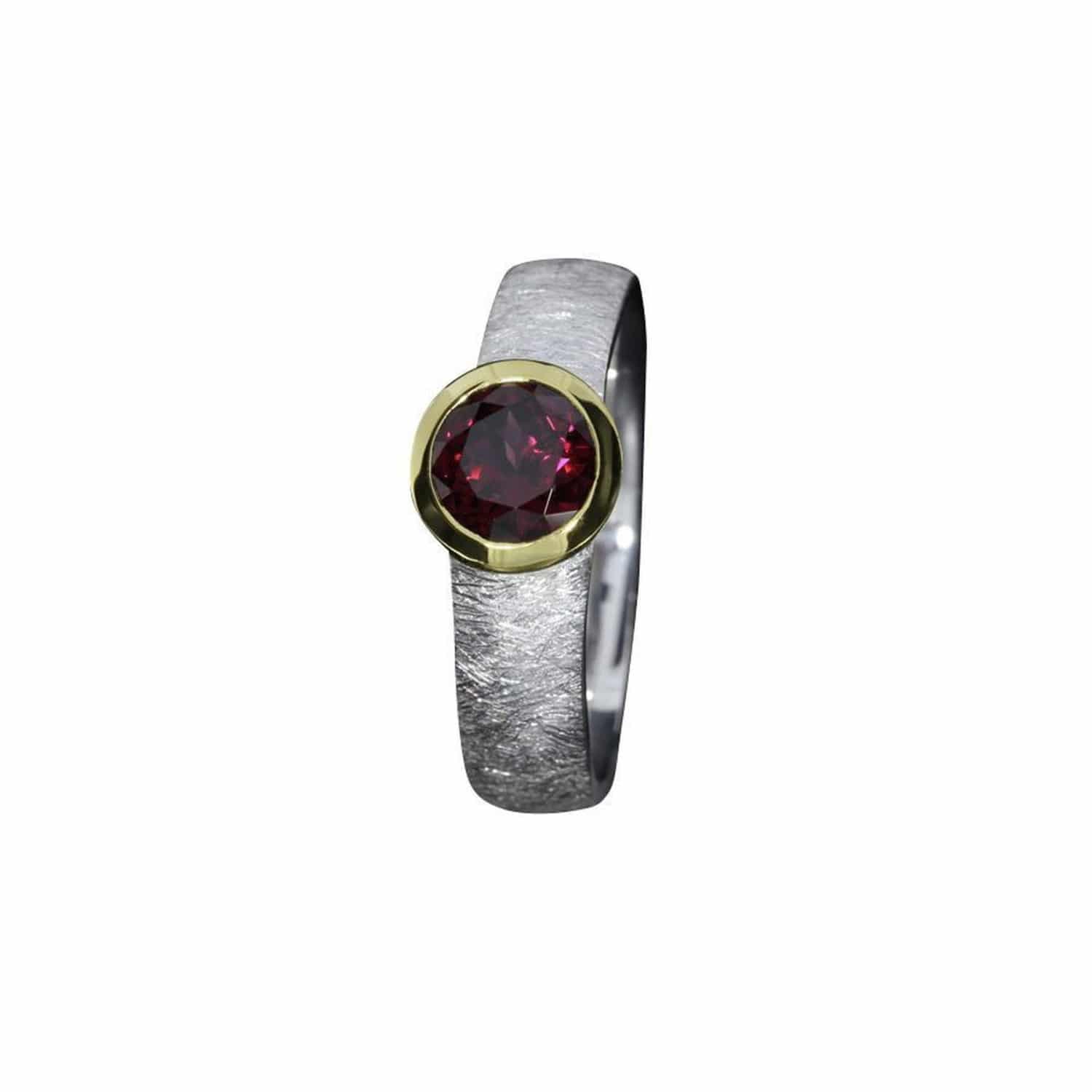 Ring W.56 Rhodolith Granat Si/bico. - 158486