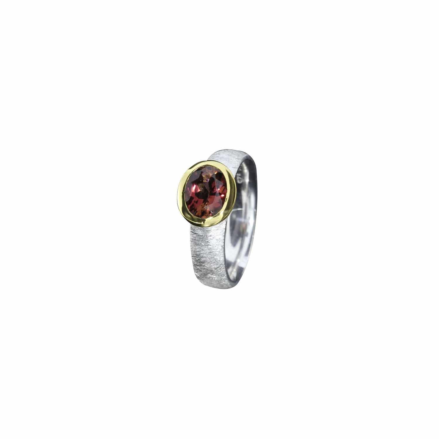 Ring W.57 Turmalin Silber bicolor - 158505