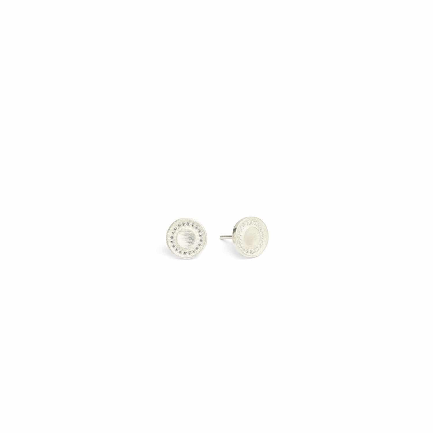 Bernd Wolf Ohrstecker Cavi 9mm Silber Zirkonia  - 158579