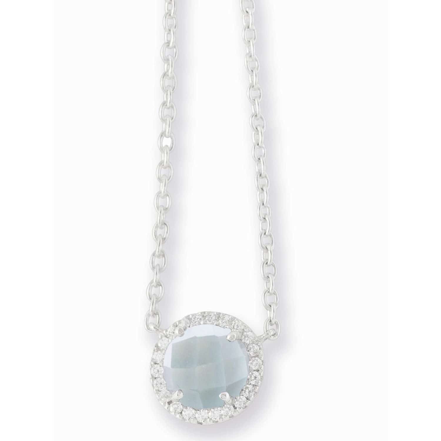 ILR Collection Collier Blautopas/Zirkon Silber 45cm - 159484