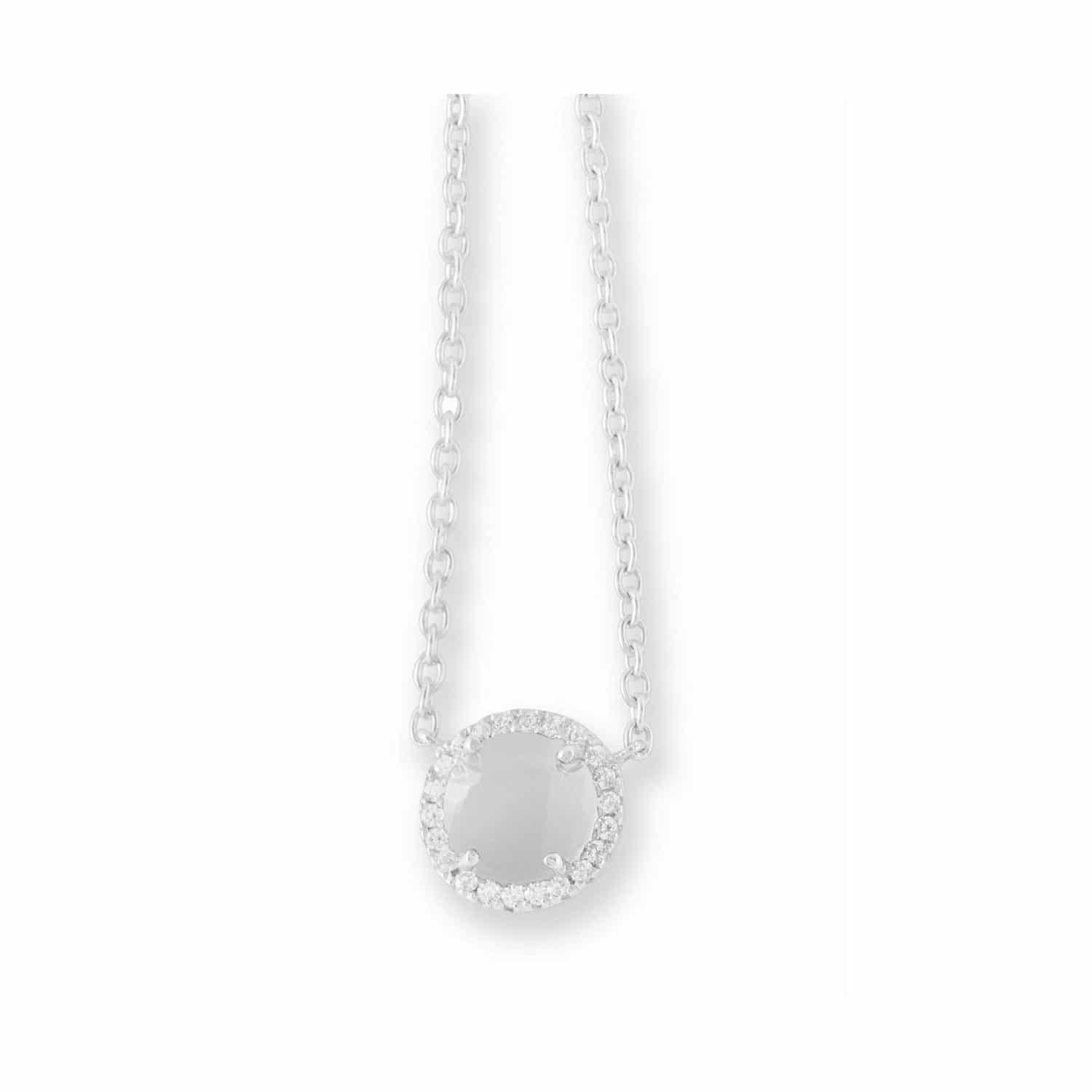 ILR Collection Collier Rauchquarz/Zirkon Silb.45cm  - 159486