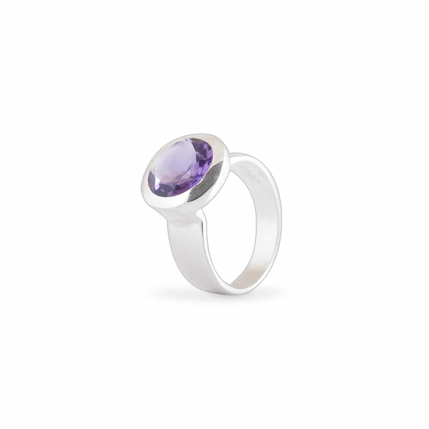 ILR Collection Ring W.54 Amethyst Silber Cocktail - 160141