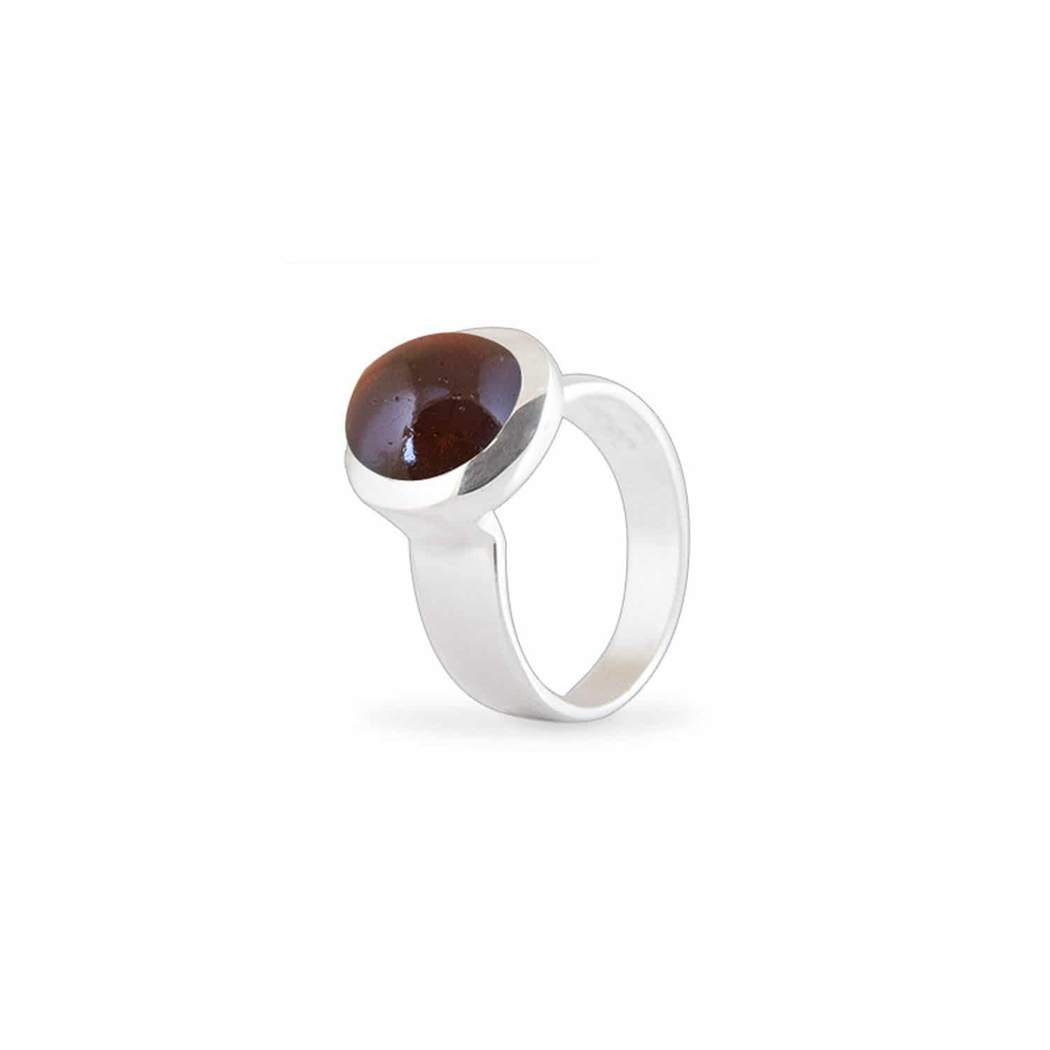 ILR Collection Ring W.54 Granat Silber Cocktail - 160379