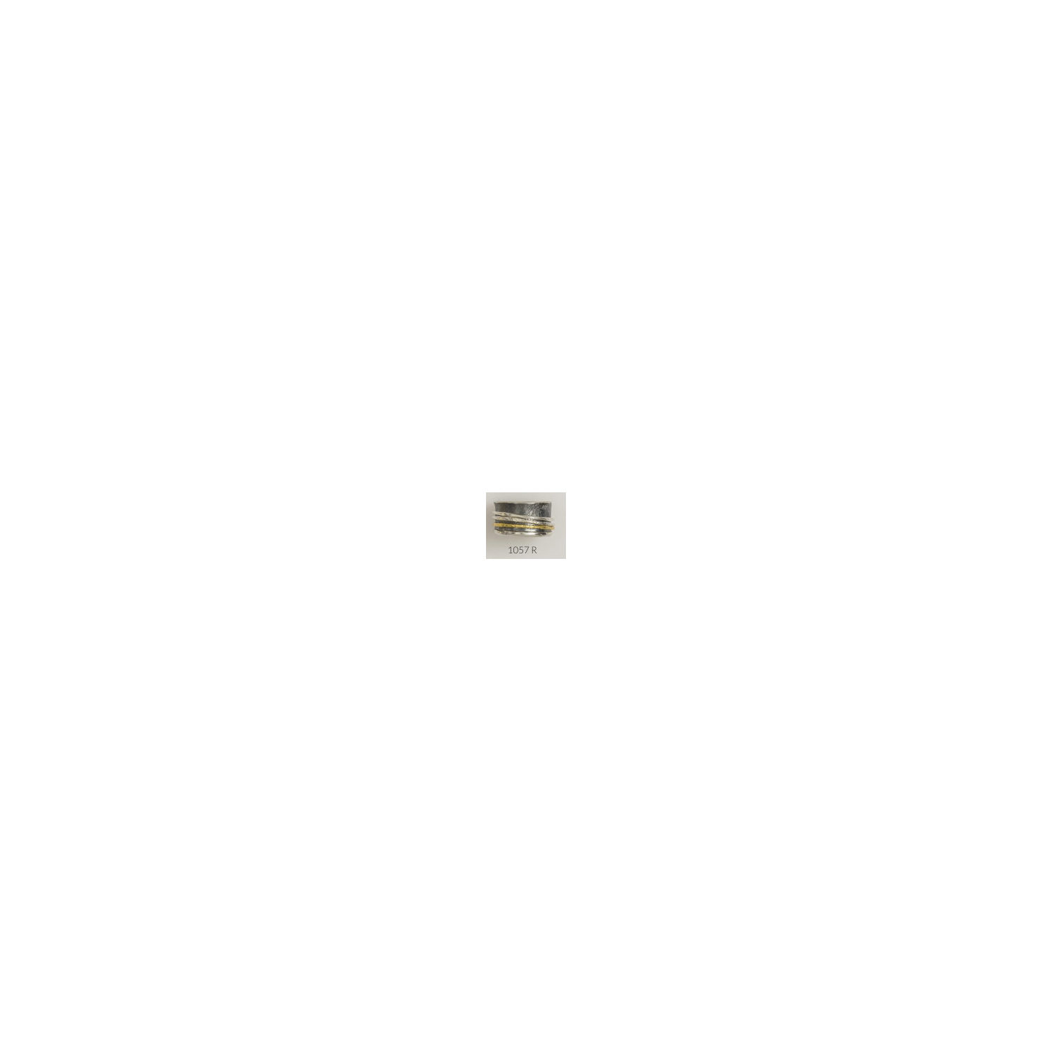 Eva Stone Ring W.60 Beweglich schwarz/gold  - 160755