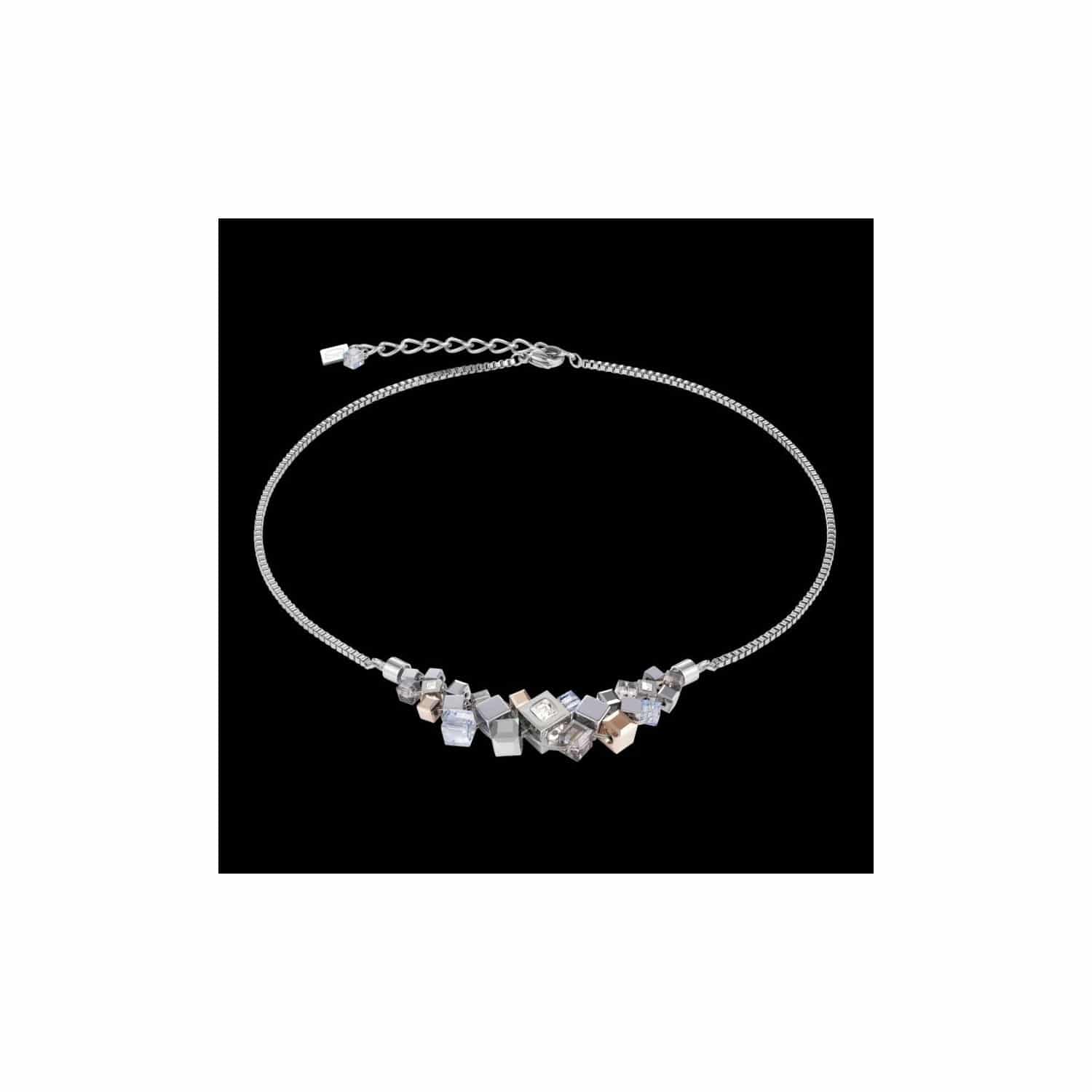 Coeur De Lion Collier Cluster silber-rosegold - 160786