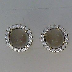 CEM Ohrstecker Chalcedon Zirkonia - 162685