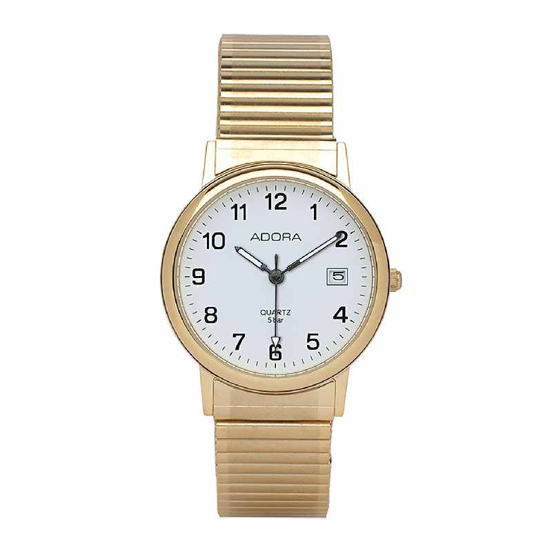 Adora Adora Quarz Herrenuhr IP goldfarben - 163027