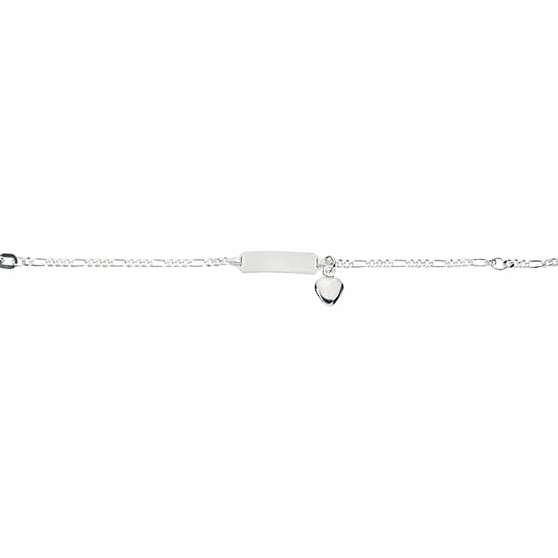 CEM Identband 925 Silber 12-14 cm/Herz - 163045