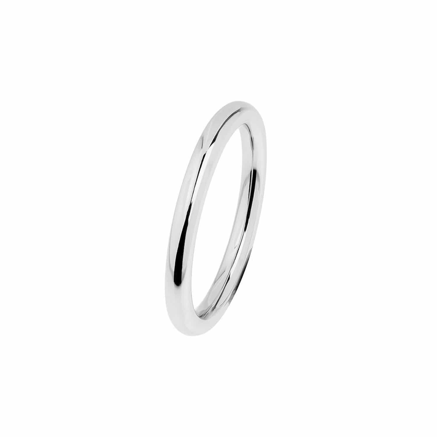 Ernstes Design Ring W.55 Edelstahl 2mm poliert - 106345