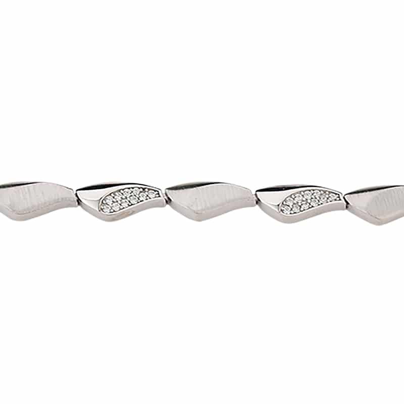 CEM Armband 19cm Zirkonia poliert/matt - 163777