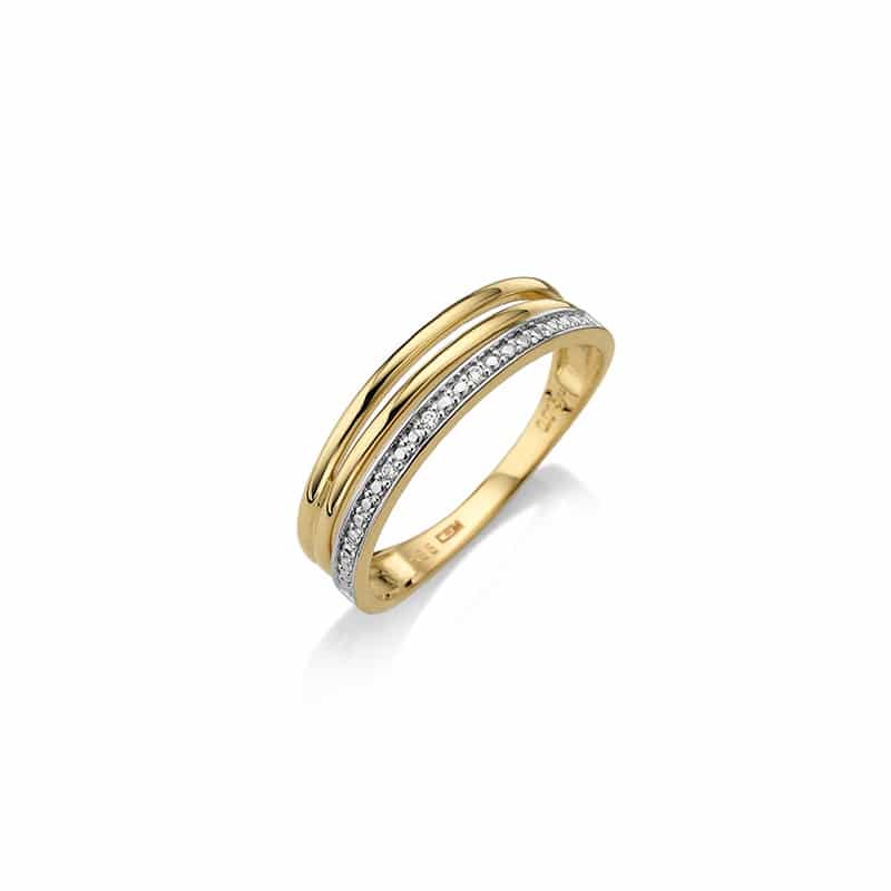 CEM Damenring W58 Mehrsteiner Brillant 0,015ct w/si - 163923