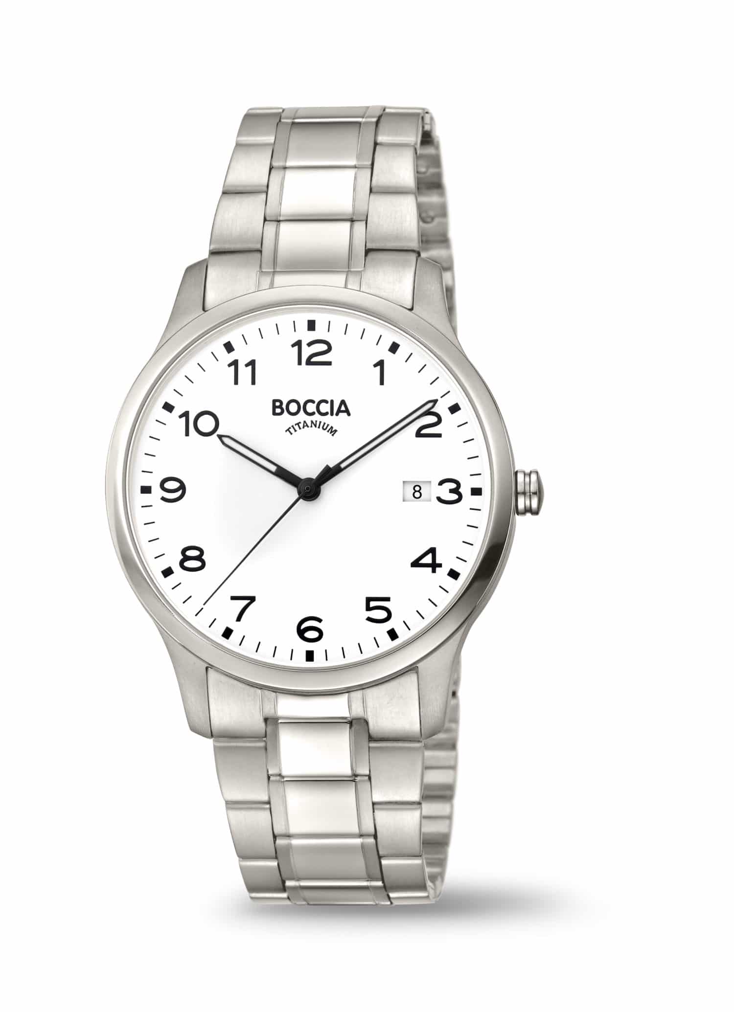 Boccia Herren Titan Quarz Uhr - 164000