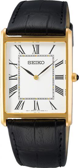 SEIKO Herren Leder Quarz Uhr - 164006