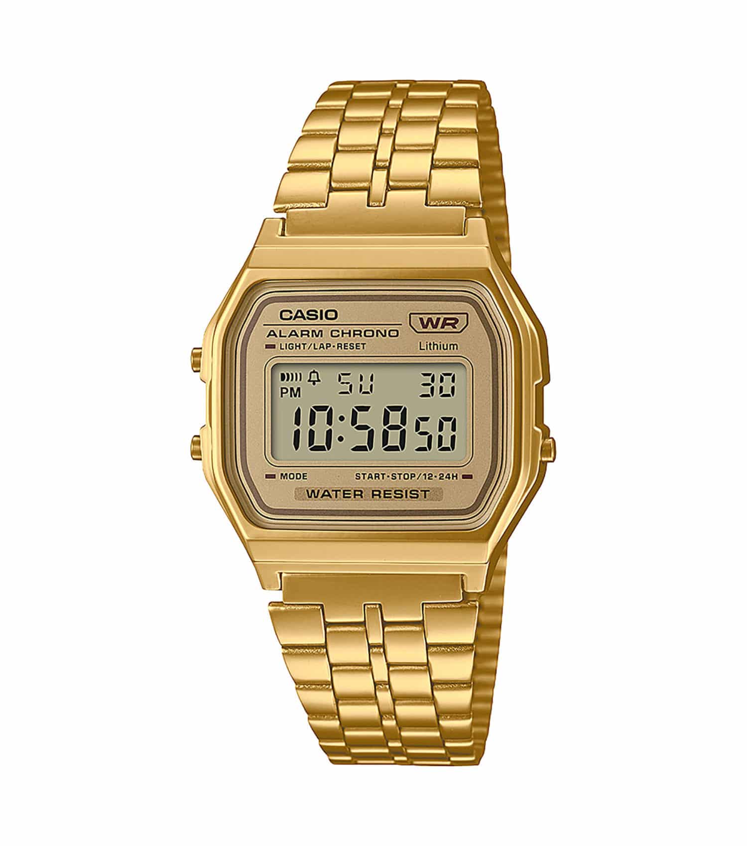 Casio Damen Quarz Digital Uhr goldplattiert - 164035