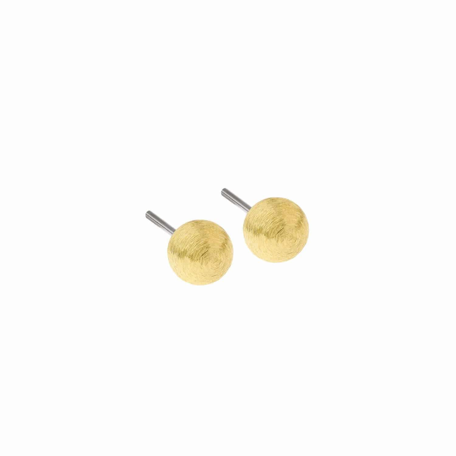 Ernstes Design Ohrstecker 6mm Stahl/Gelbgold  - 108094