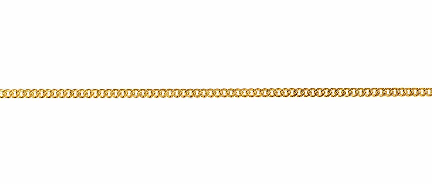 Bedra Kette 50cm Panzer flach 1.7mm Gold - 151222