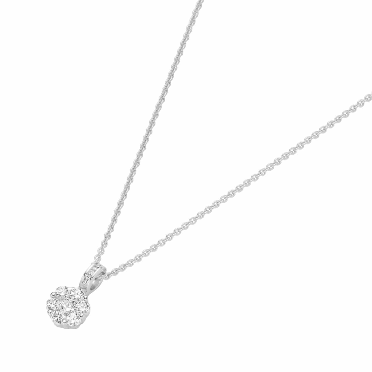 Giorgio Martello Anhänger mit Ankerkette 40+3cm Zirkonia  - 164627