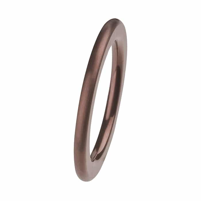 Ernstes Design Ring 2 mm,W57 Altbronze beschichtet - 164744