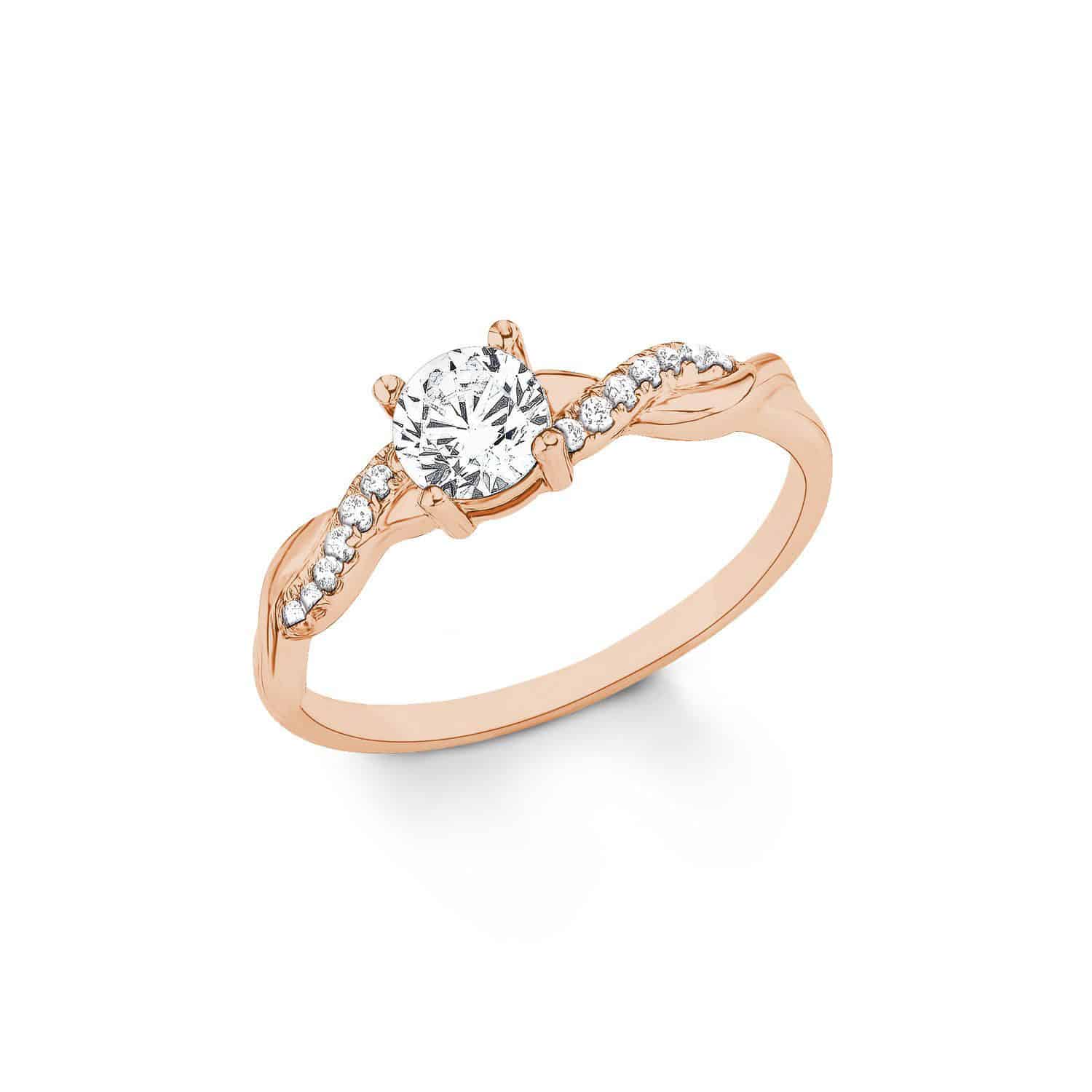 s.Oliver Ring W.50  rosé verg. Zirkonia - 156932