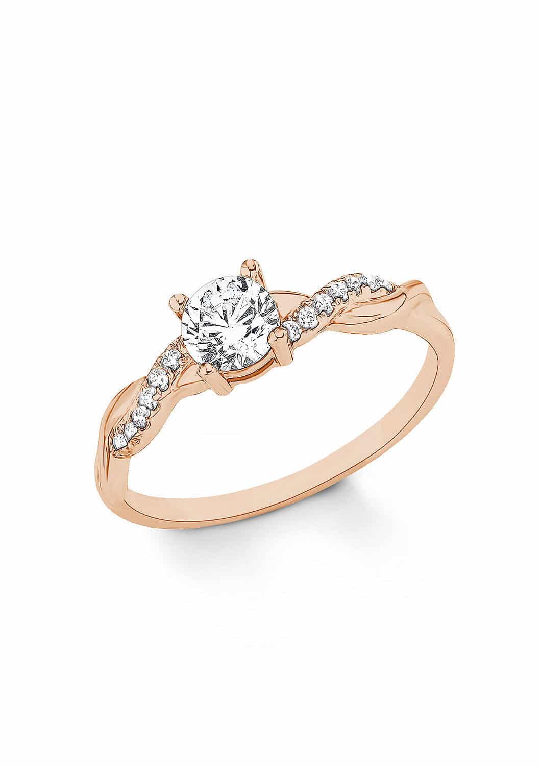 s.Oliver Ring W.56 Silber rosé verg. Zirkonia - 157601