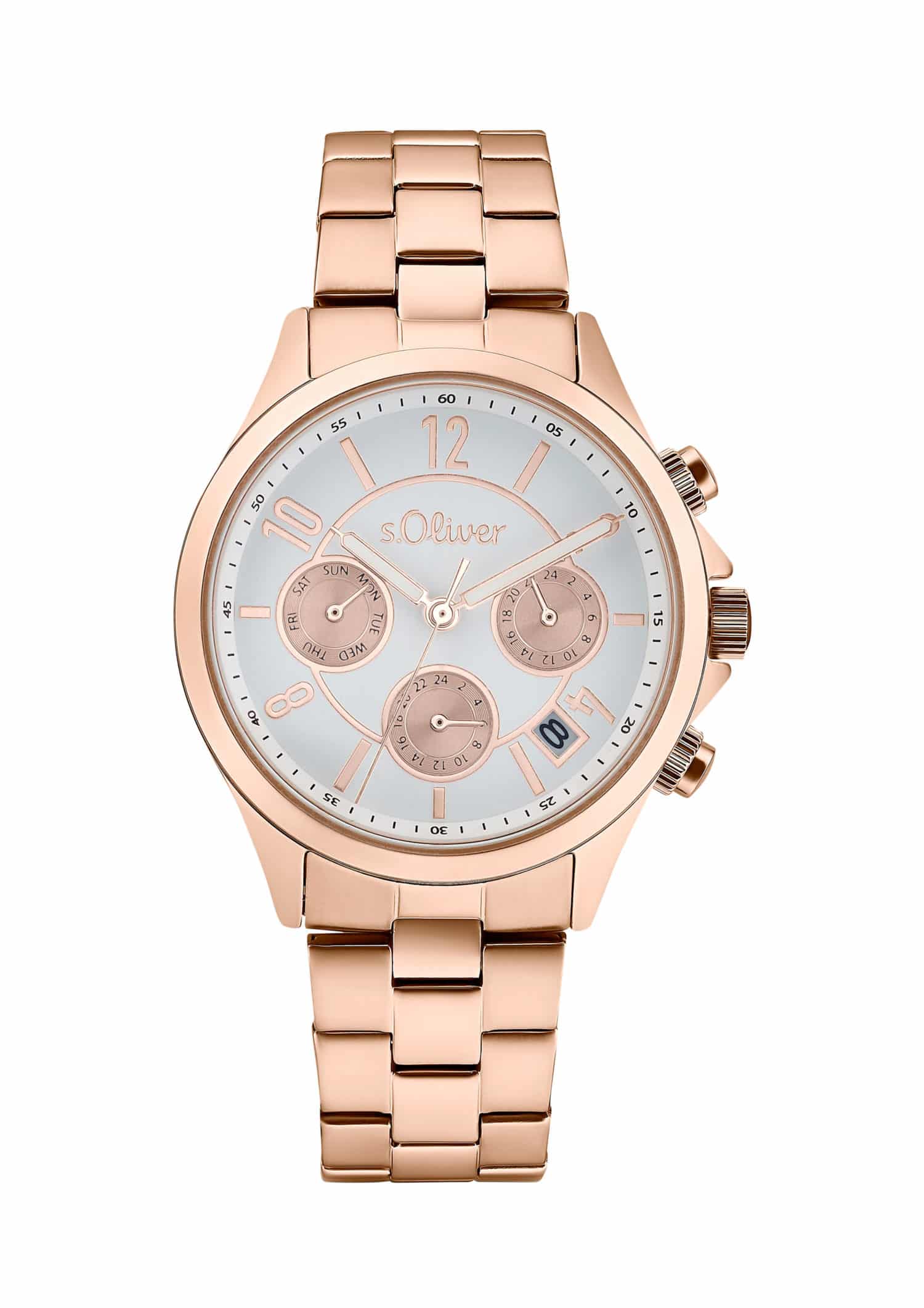 s.Oliver Damen Quarzuhr Edelstahl ip rosé - 165030