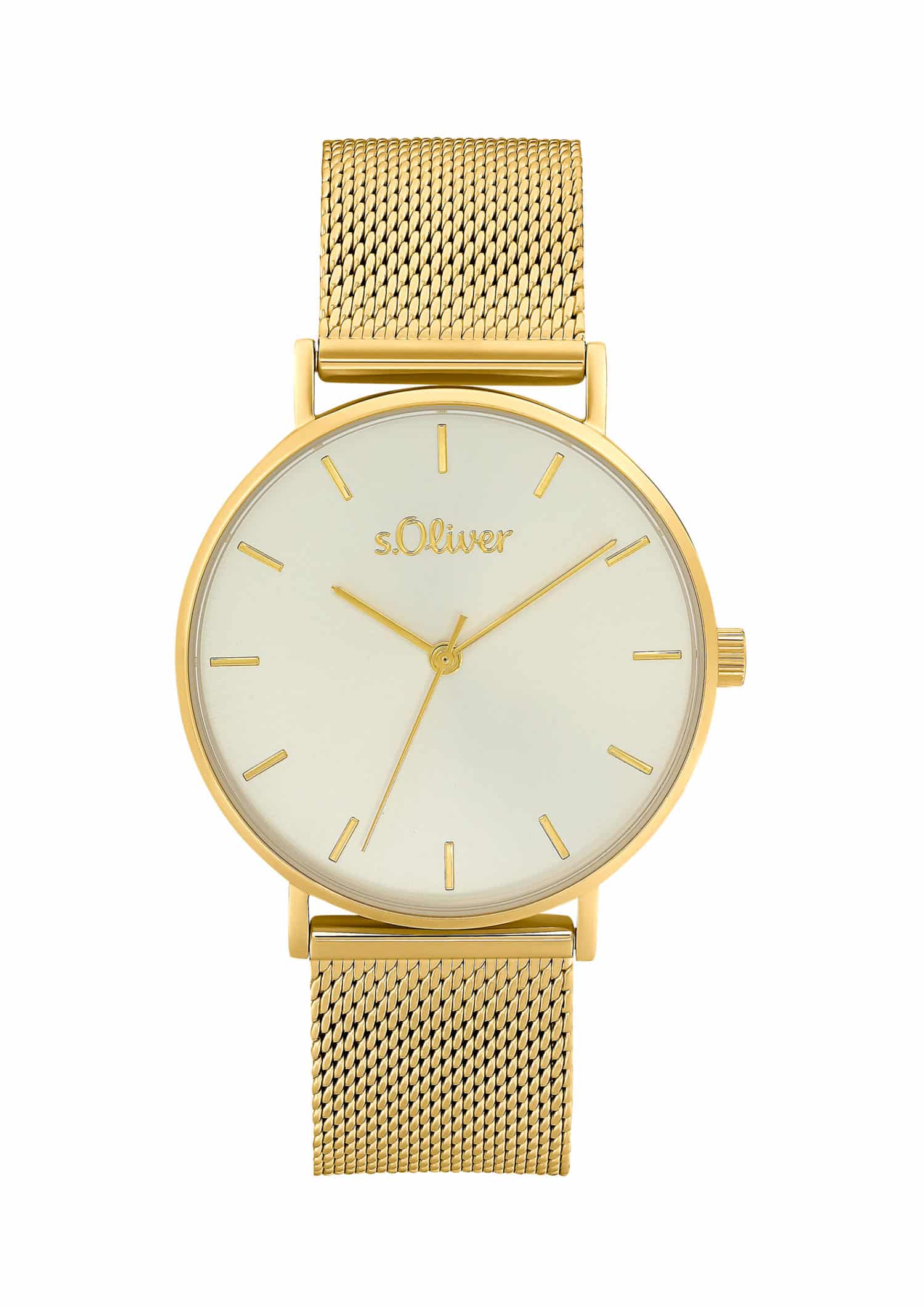 s.Oliver Edelstahl,Uhren,22,5cm,IP gold - 165032