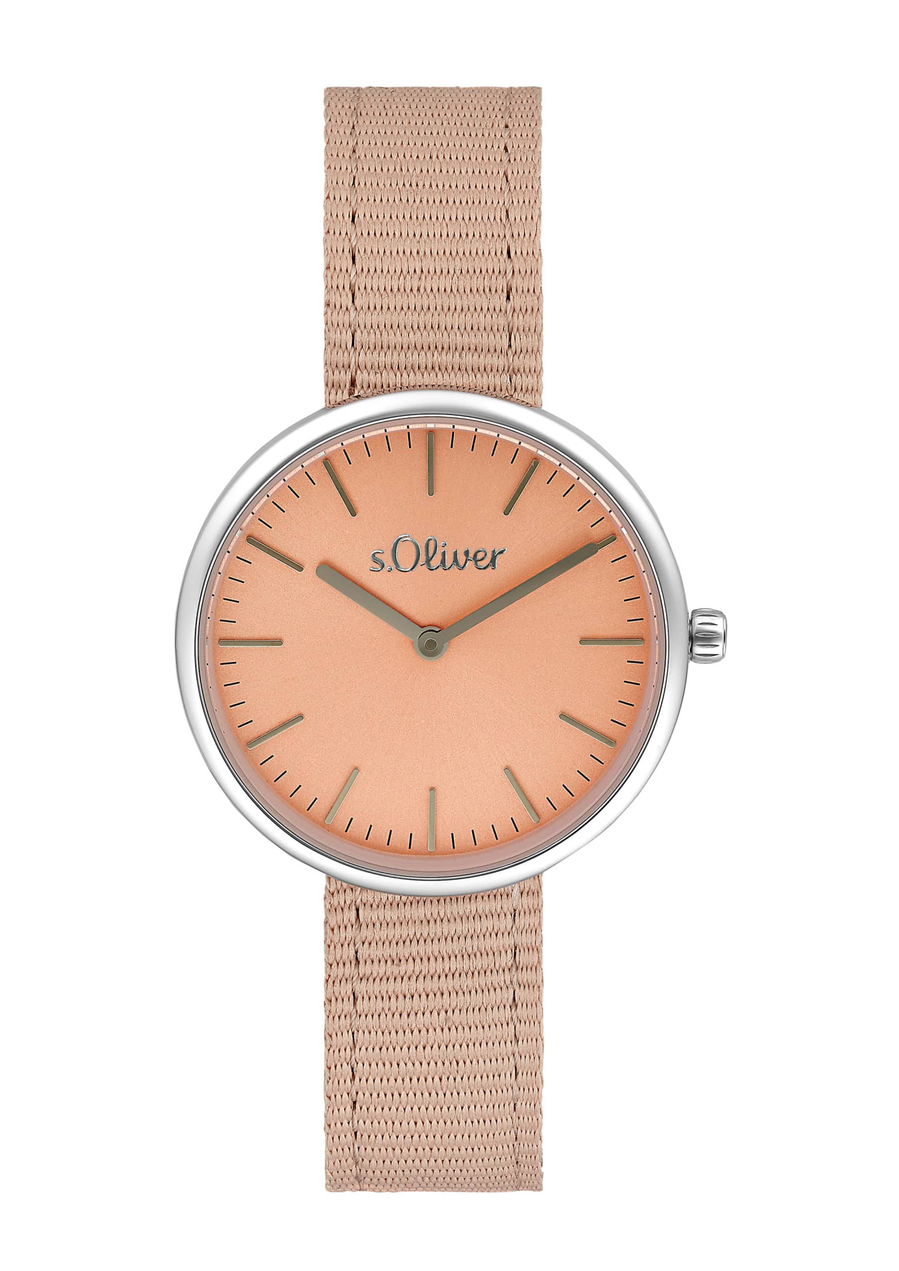 s.Oliver Damen Quarzuhr Edelstahl Lederband - 165054