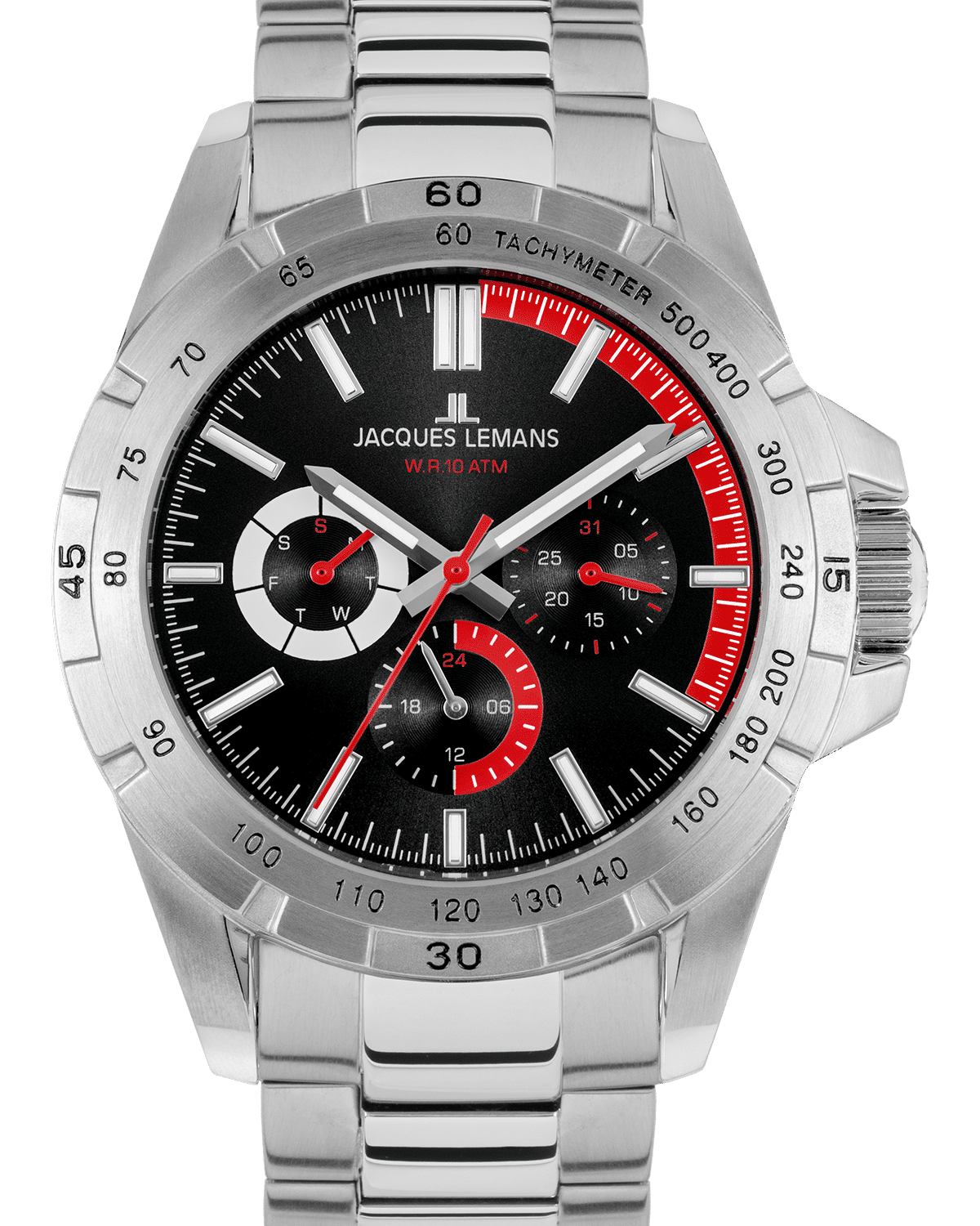 Jacques Lemans Herren Quarz Edelstahluhr - 165890