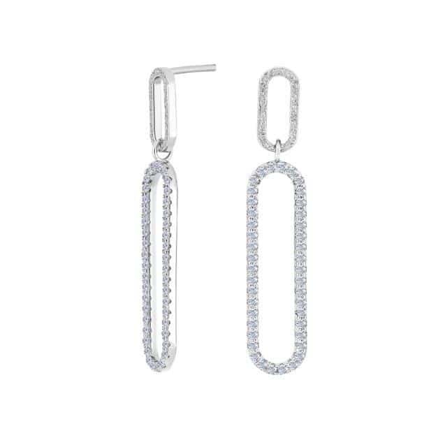 Joanli Nor Ohrstecker lang oval - 166073