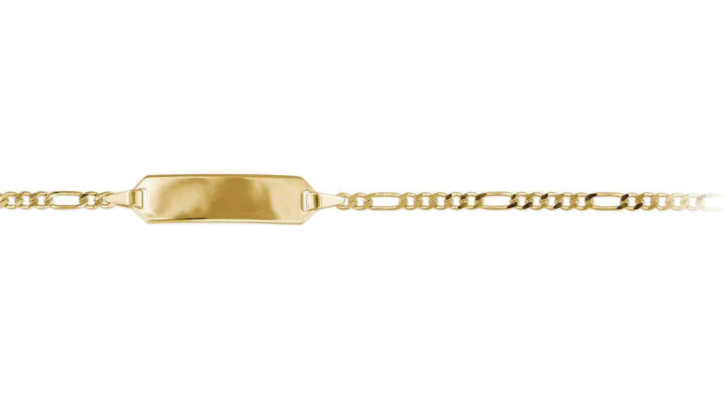 Bedra Gravurband 14cm Figaro 1,9mm Gold  - 148014