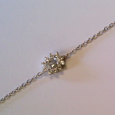 Classical You Armband 925 rhodiniert Weißtopas 17+2cm - 170942