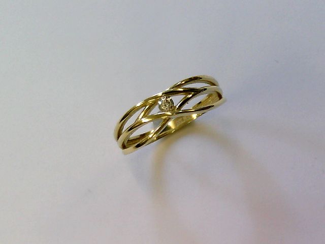 Damen Ring 1 Steiner 333 gelb Zirkonia - 170961