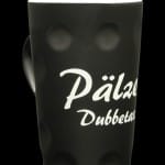 Dubbetasse 0,2ltr. schwarz m. Logo - 171388