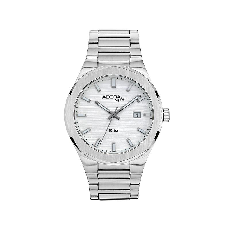 Abeler & Söhnle Adora Saphir Herrenuhr stahlfarben - 171527