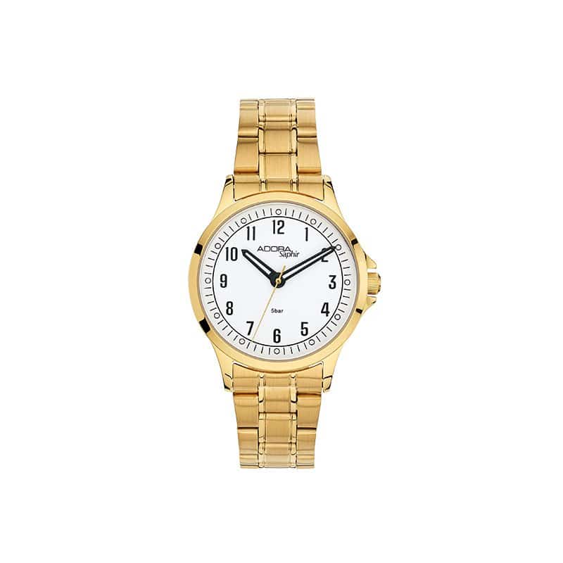 Abeler & Söhnle Adora Saphir Damenuhr IP goldfarben - 171530