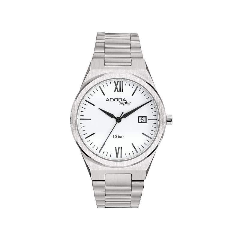 Abeler & Söhnle Adora Saphir Herrenuhr stahlfarben - 171531