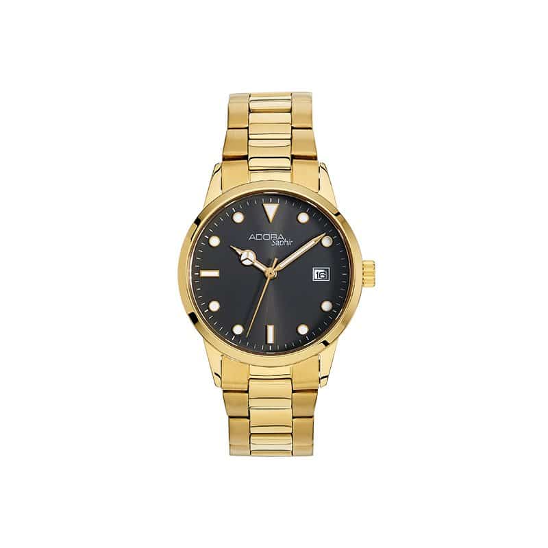 Abeler & Söhnle Adora Saphir Herrenuhr IP goldfarben - 171534
