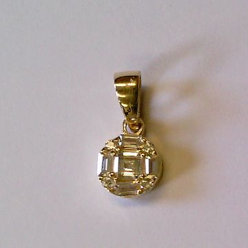 Anhänger 333 gelb Zirkonia - 172001