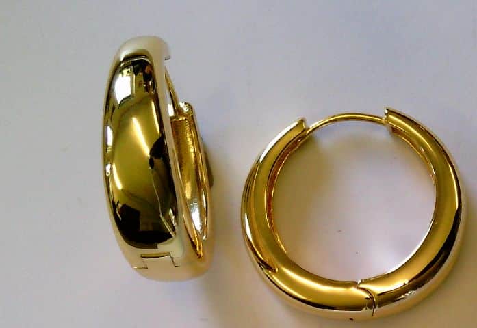 Creolen 925 gelb goldplatt. - 172024